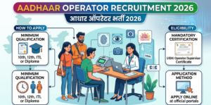 Aadhaar Operator Supervisor bharati 2026 