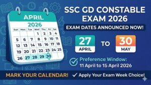 SSC GD Constable 2026 Exam Schedule