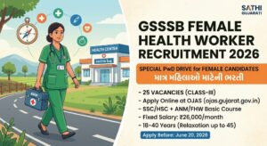 GSSSB Female Health Worker Recruitment 2026