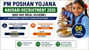 PM Poshan Yojana Navsari Recruitment 2026