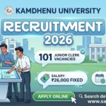 Kamdhenu University Junior Clerk Recruitment 2026