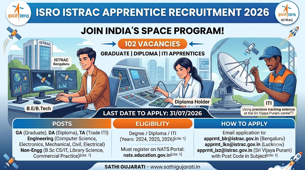 ISRO ISTRAC Apprentice Recruitment 2026