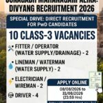 Junagadh Mahanagarpalika Divyang Recruitment 2026