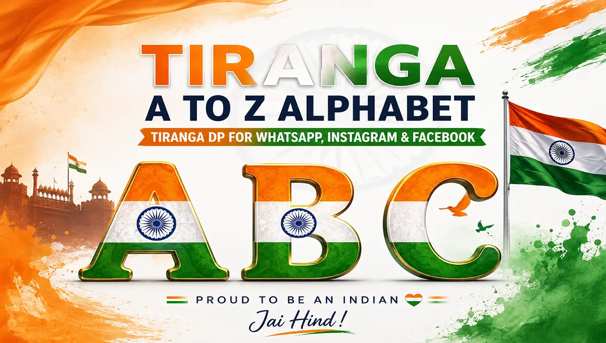 Tiranga A To Z Alphabet