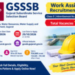 GSSSB Work Assistant Recruitment 2026